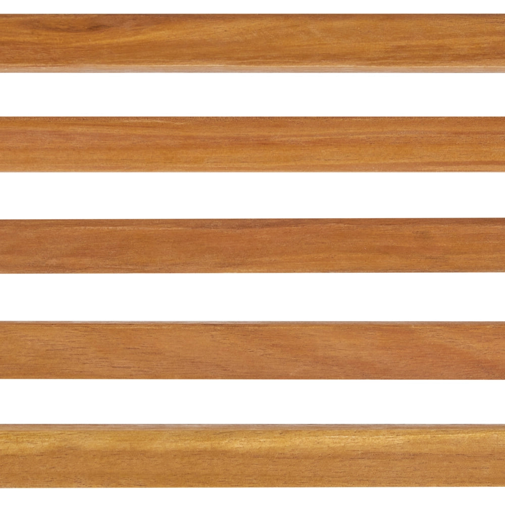 Tavolo da pranzo da giardino in legno massiccio di acacia chiaro 120 x 70 cm 4 posti a sedere rettangolare per interni e per esterni Rustico