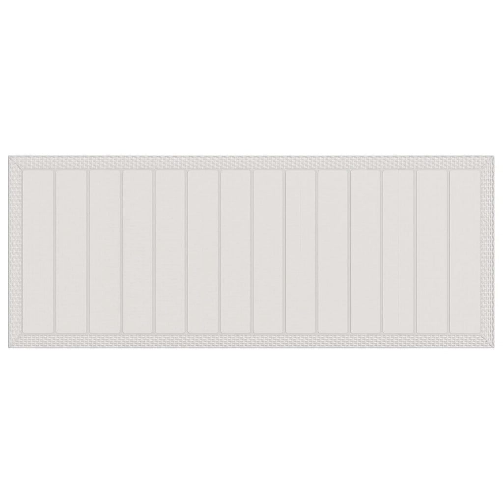 Set da Pranzo per Giardino 11 pz Bianco e Tortora PP 3430177