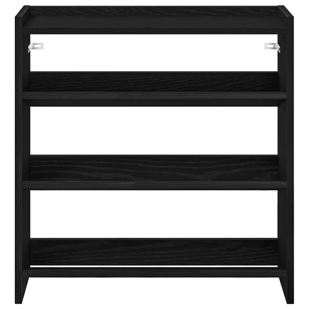 Scarpiera Nera 60x25x62 cm in Legno Multistrato 859888