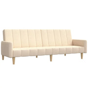 Divano letto | Sof¨¤ letto | Letto singolo a 2 Posti Crema in Tessuto