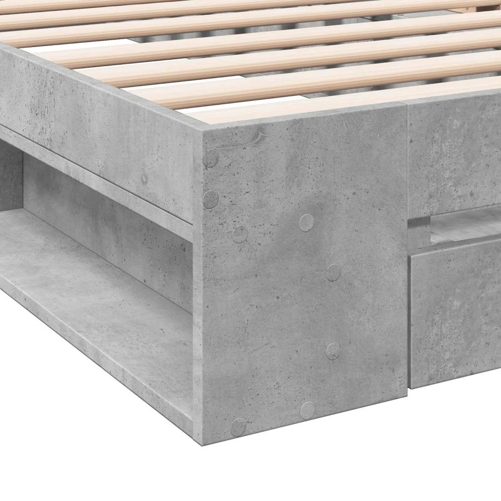 Telaio del letto con storage Grigio Cemento 80 x 200 cm 3429602