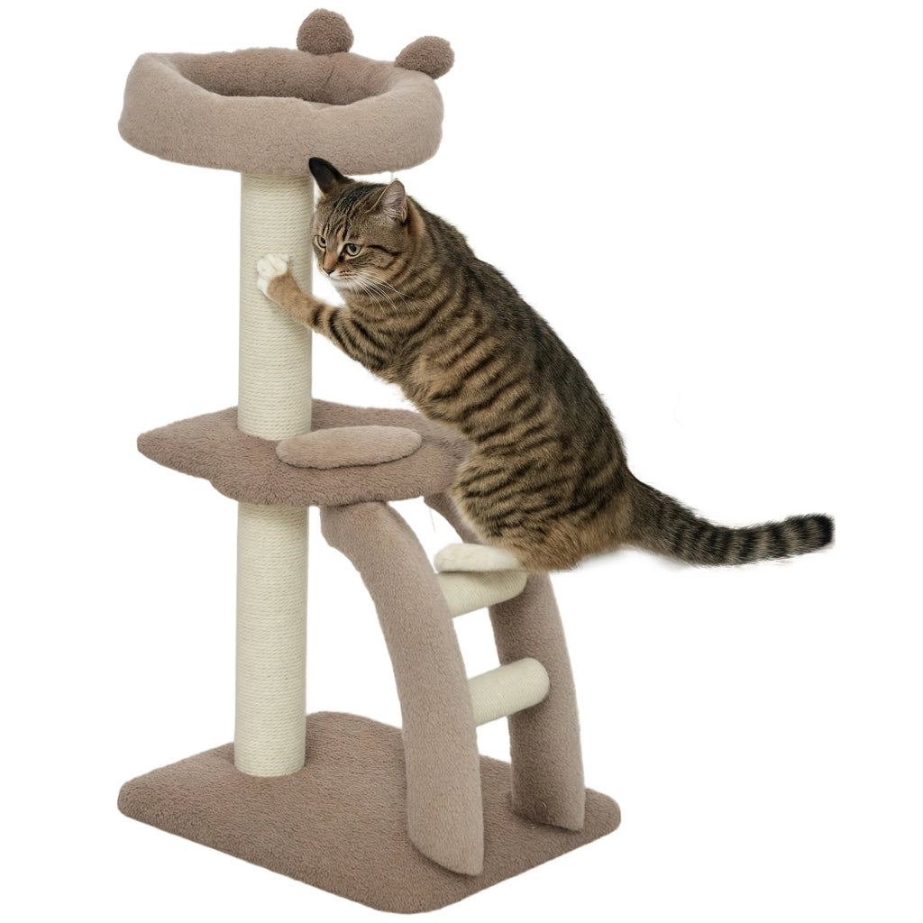 Albero per Gatti ¨C zephmum ¨C Marrone, 88 cm