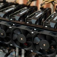 Telaio aperto mining rig MonsterShop 6-8 GPU in acciaio robusto