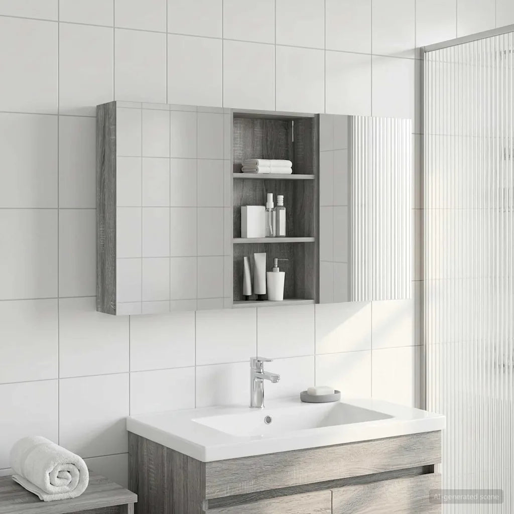 Set di Armadi da Bagno con lo scaffale 3 pcs 140 x 14,5 x 70 cm 3403781