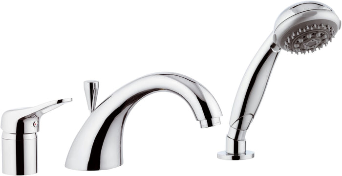 Miscelatore bordo vasca con deviatore remer - serie kiss