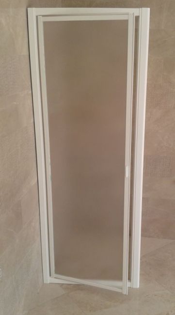 Box Porta Doccia in Acrilico - 1 lato, Apertura Battente Reversibile - Misura: 80 x h185 (AdattabilitÃ  78-83cm)