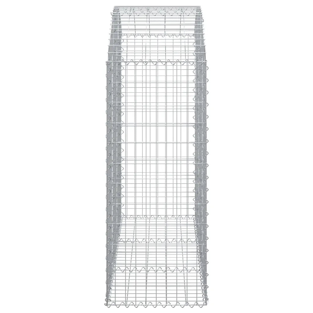 Cesto Gabbione ad Arco 150x50x120/140 cm Ferro Zincato 153456