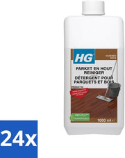 24 x Pulitore per Parquet e Legno - Profumo Fresco - Pulisce Senza Righe - 1L - Pulitore per Parquet - Pulizia del Parquet - Pulitore per Pavimento - Pulitore per Parquet - Manutenzione del Parquet
