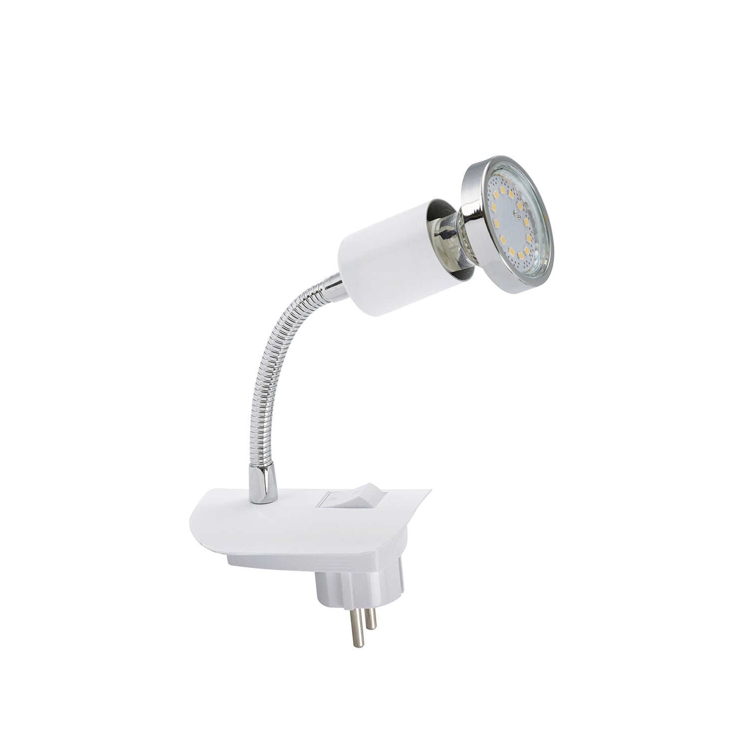Applique Nordico Clip Metallo Bianco 1 Luce Gu10