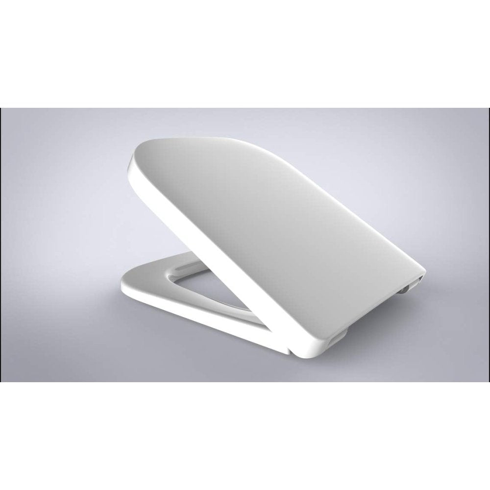 Vigour - sedile wc derby con coperchio, chiusura in acciaio inox