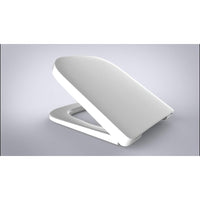 Vigour - sedile wc derby con coperchio, chiusura in acciaio inox