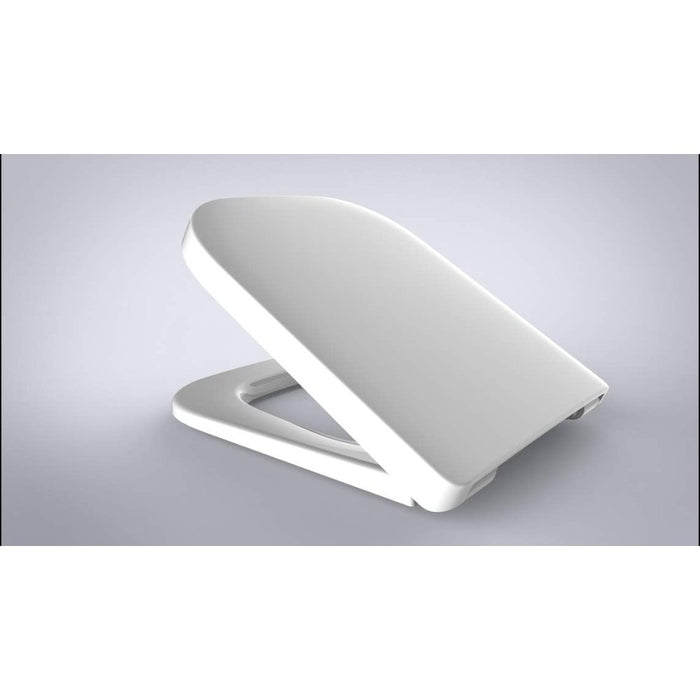 Vigour - sedile wc derby con coperchio, chiusura in acciaio inox