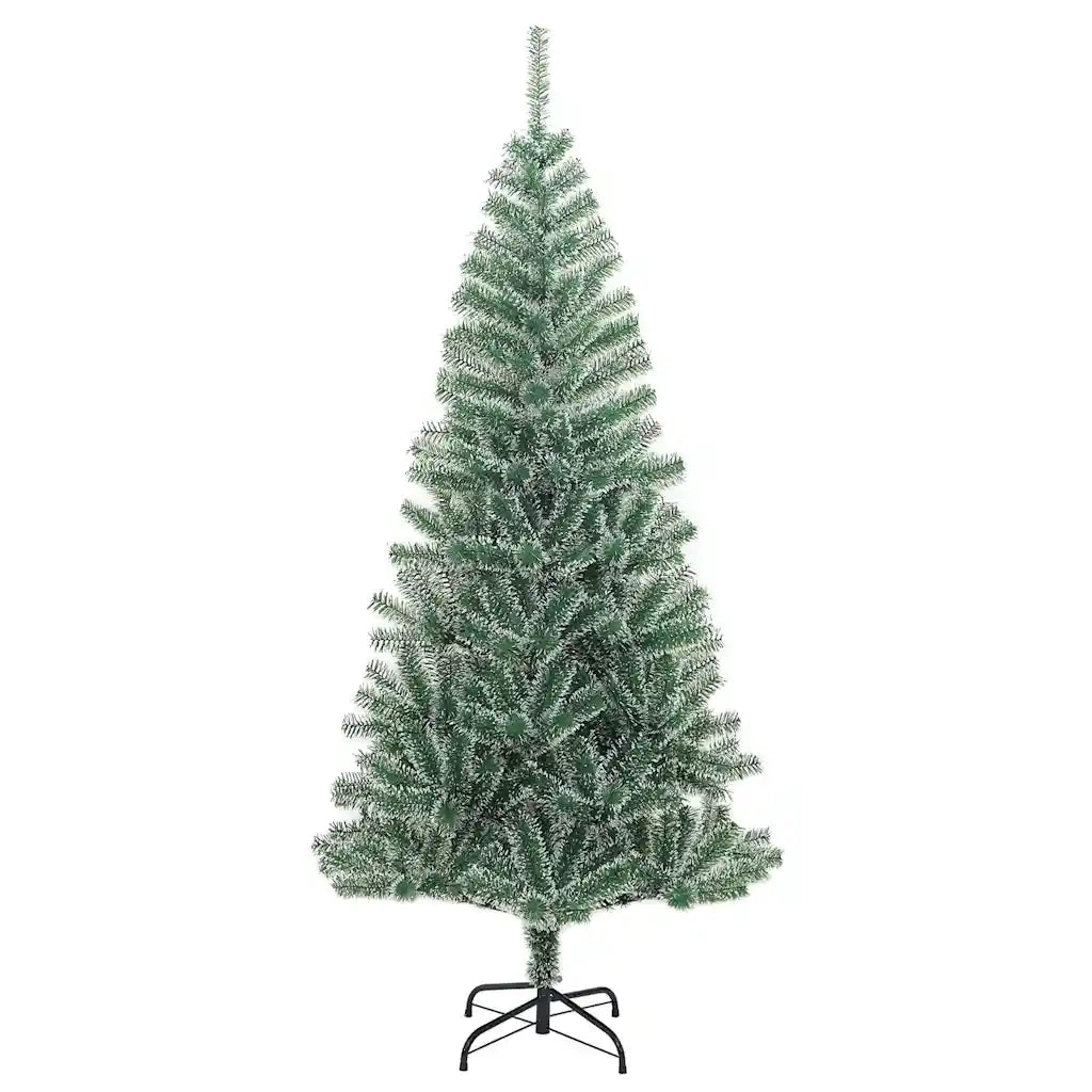 Albero di Natale Artificiale con 300 LED Palline e Neve 210 cm 3210162