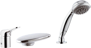 Rubinetto bordo vasca a cascata e doccino remer - serie kiss
