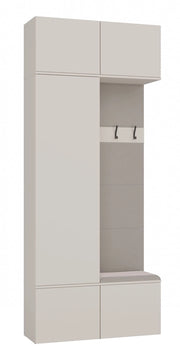Guardaroba armadio + appendiabiti HAGA II 1sz1w cashmere beige