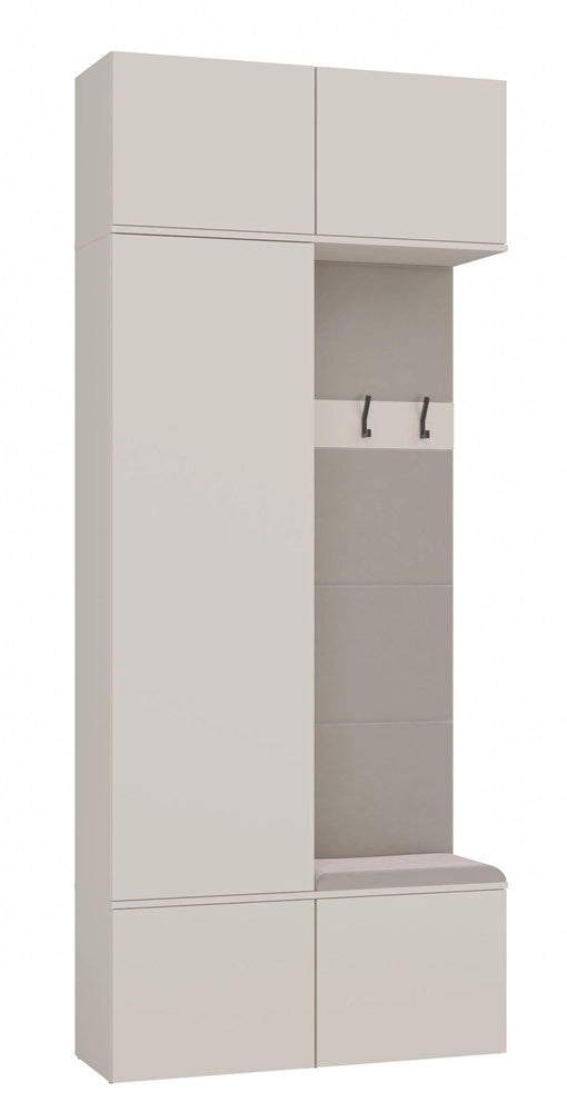 Guardaroba armadio + appendiabiti HAGA II 1sz1w cashmere beige