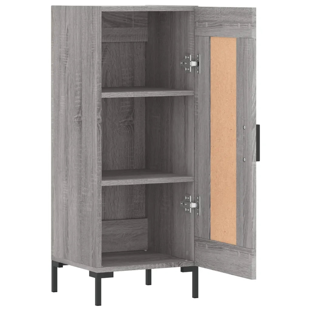 Credenza | Madia | Buffet da pranzo | Armadio da pranzo Grigio Sonoma 34,5x34x90 cm in Legno Multistrato
