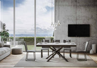 Tavolo Allungabile 180-284x90x80 cm Famas Evolution Bianco Frassino