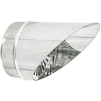 Fumaiolo a becco con griglia inox innesto m maschio (80mm)