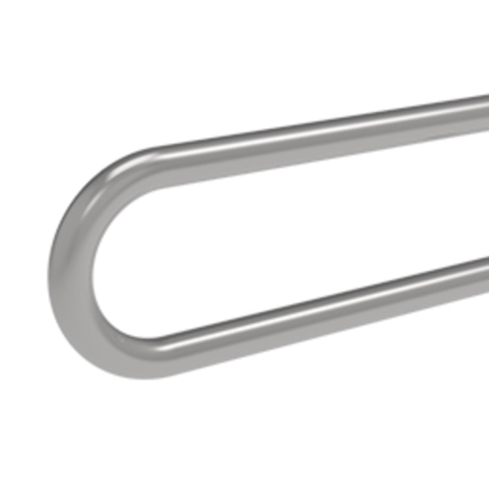 Barra maniglione fissa e piede cm80 inox lucido