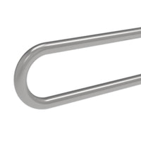 Barra maniglione fissa e piede cm80 inox lucido