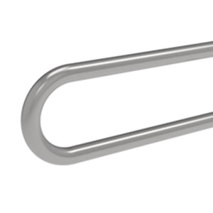 Barra maniglione fissa e piede cm80 inox lucido