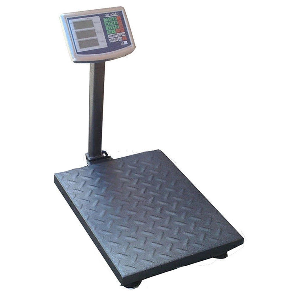 Trade Shop - Bilancia Bilico Digitale Elettronica Professionale 300 Kg Con Doppio Display -