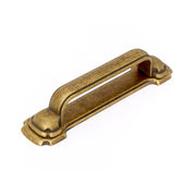 MANIGLIA CLASSICA 64MM ANTICATA CON PIASTRA
