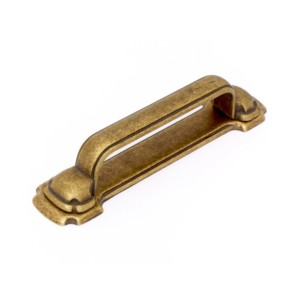 MANIGLIA CLASSICA 64MM ANTICATA CON PIASTRA