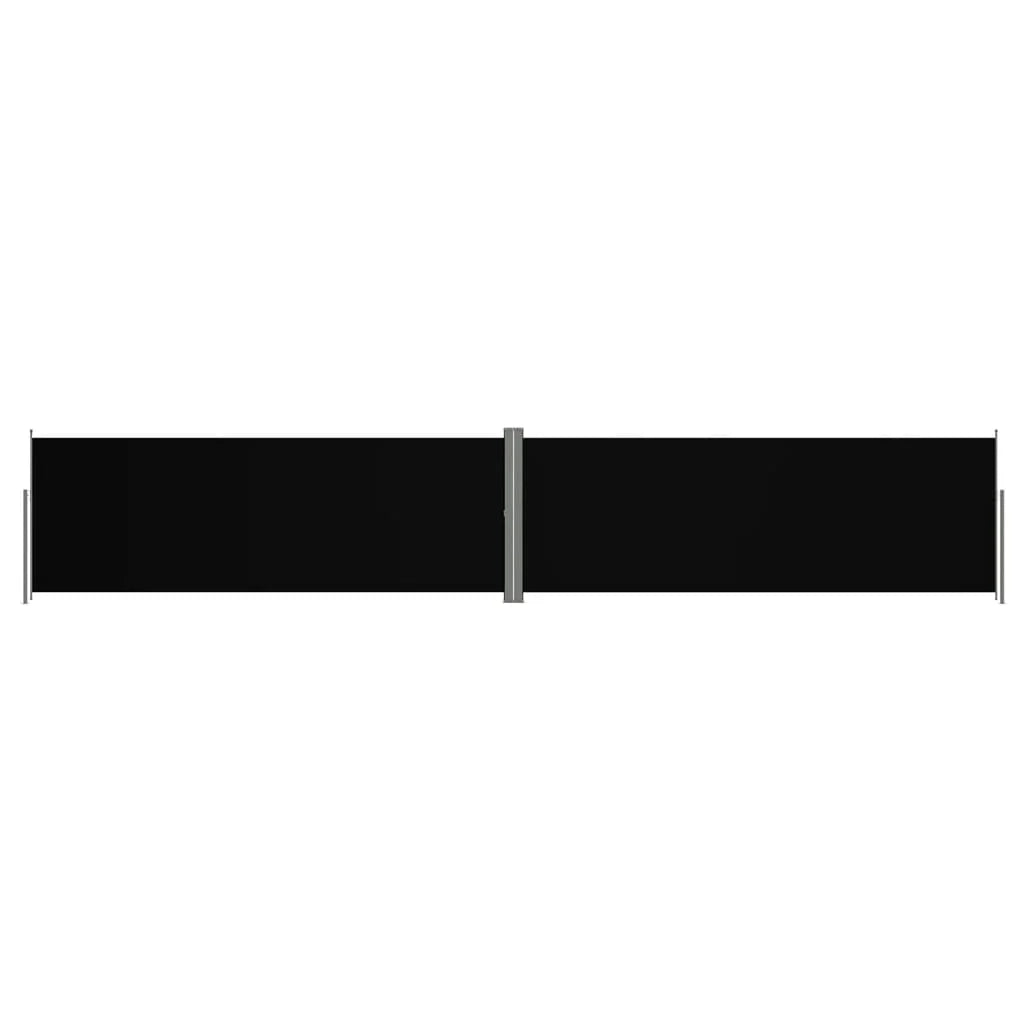 Tenda da sole laterale retrattile/schermo privacy per patio giardino terrazza balcone 180 x 1000 cm nero 02_0007441