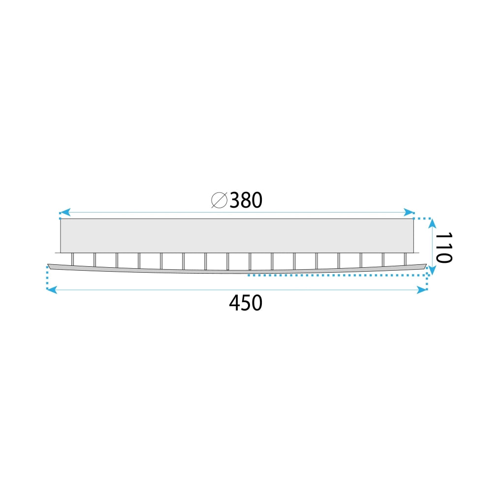 Lampada Da Soffitto Led Ms014-c Chrome