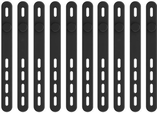 Hengelband 10 Stuks - Siliciume - Impermeabile - Fissaggio Stabile - Cinture per Cavi - Accessori per Pescatori