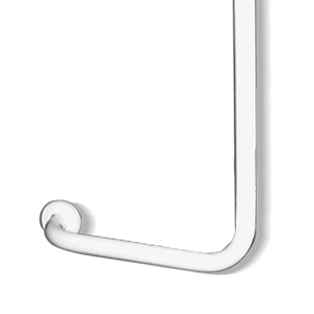 Maniglia sicurezza goman verticale e laterale dx inox bianco