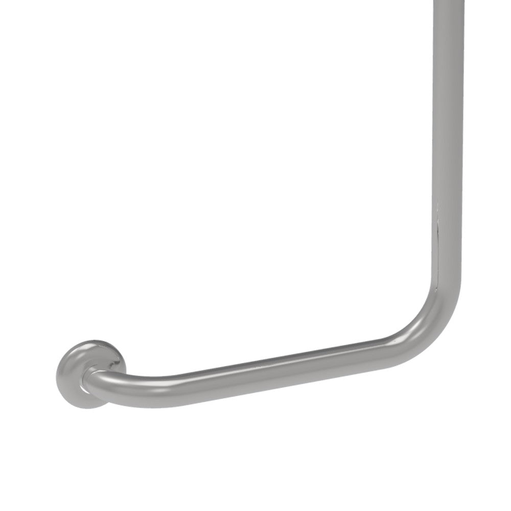 Maniglia verticale dx cm 35x65 inox lucido bagni anziani e disabili