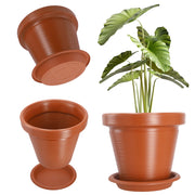 Vaso da fiori KADAX con supporto, grande, rosso mattone, 39 cm