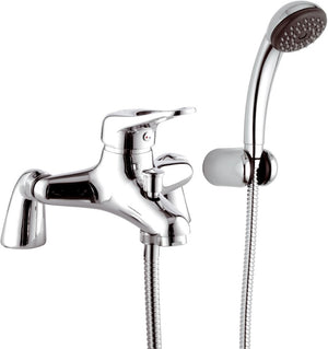 Miscelatore bordo vasca con doccino e flessibile remer - serie kiss