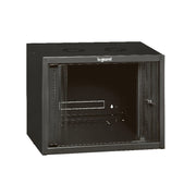 LEGRAND 646200 - ARMADIO RACK 19"" (NERO) - 6 UNITA'' DA MURO (A)358 x (L)600 x (P)450 - PORTA IN VETRO