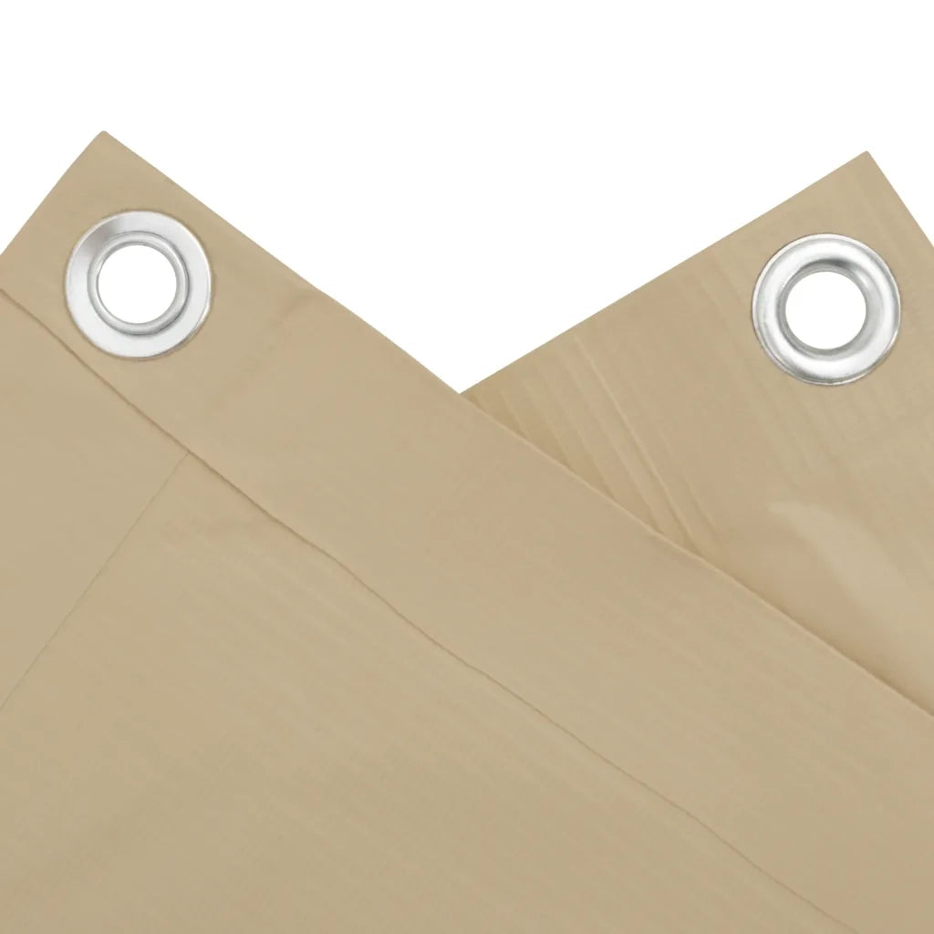 Paravento-Divisorio Balcone Beige 75x500 cm in Tessuto Oxford