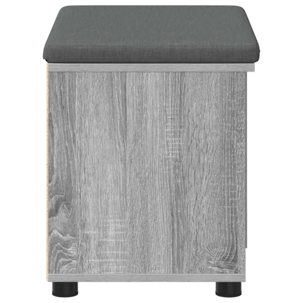 Panca per ingresso con cuscino-Sgabello-Panca da Corridoio Grigio Sonoma 60 x 38 x 46 cm 978683