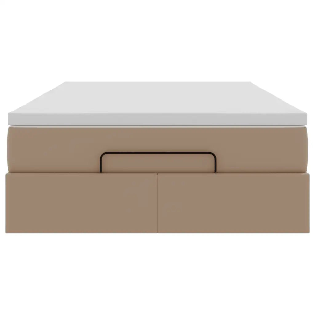 Struttura Letto Pouf con Materasso 120x200 cm Similpelle