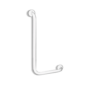 Maniglia verticale sx cm 35x65 inox bianco goman, bgani disabili e terza eta