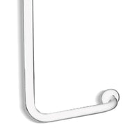 Maniglia verticale sx cm 35x65 inox bianco goman, bgani disabili e terza eta