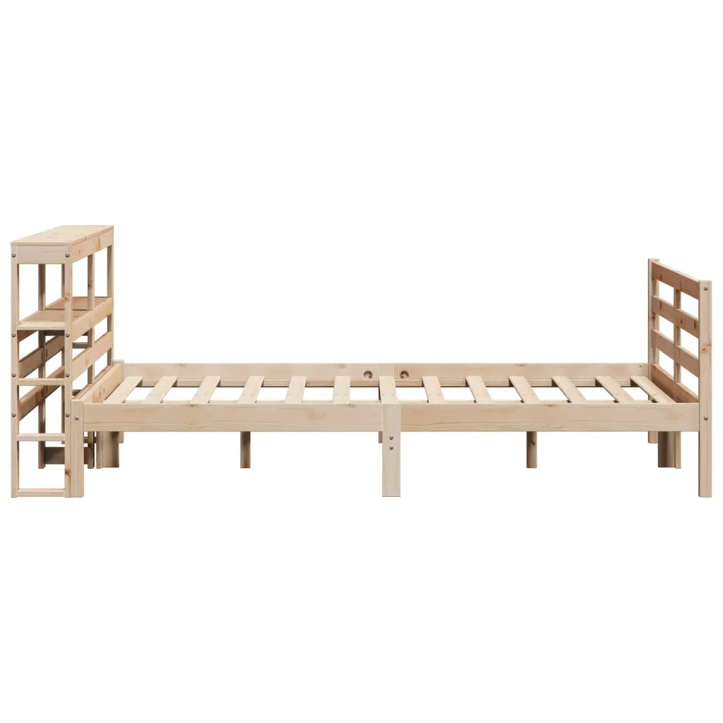 Letto senza Materasso 140x190 cm in Legno Massello di Pino
