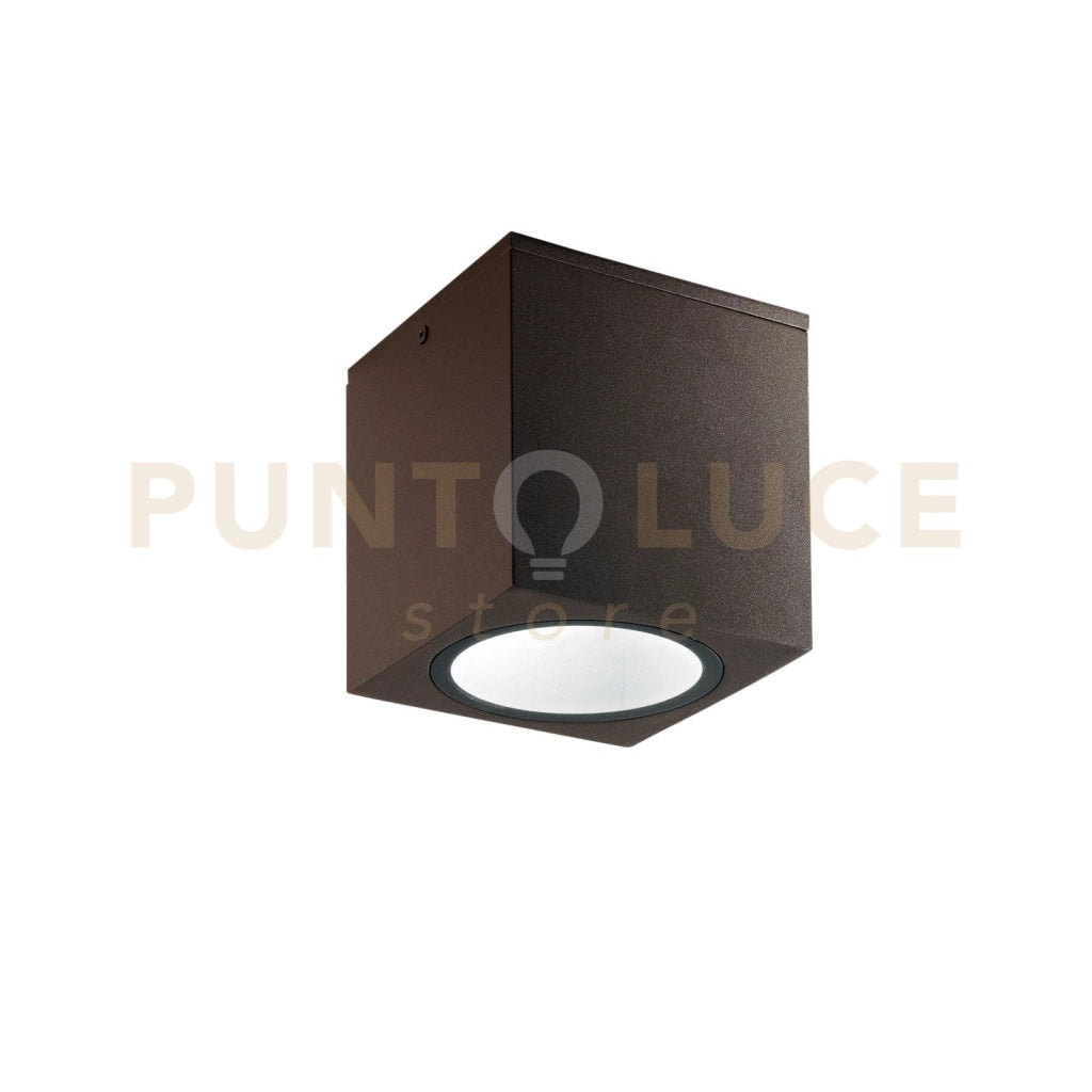 PLAFONIERA CITIZEN CORTEN QUADRATA 1 LUCE ATTACCO E27 IP54 15X15X17CM