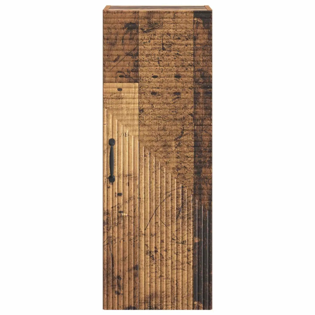Mobiletto a muro Legno antico 33 x 34,5 x 90 cm