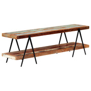 Mobile TV multimediale scaffale TV credenza mobile TV sala da pranzo soggiorno camera da letto 160 x 40 x 50 cm legno massello di recupero marrone 02_0026077