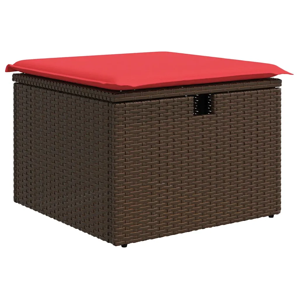 Set Divano da Giardino 6 pz Marrone polyrattan 3361203