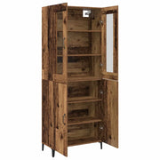 Credenza 2 pcs Legno vecchio Legno multistrato