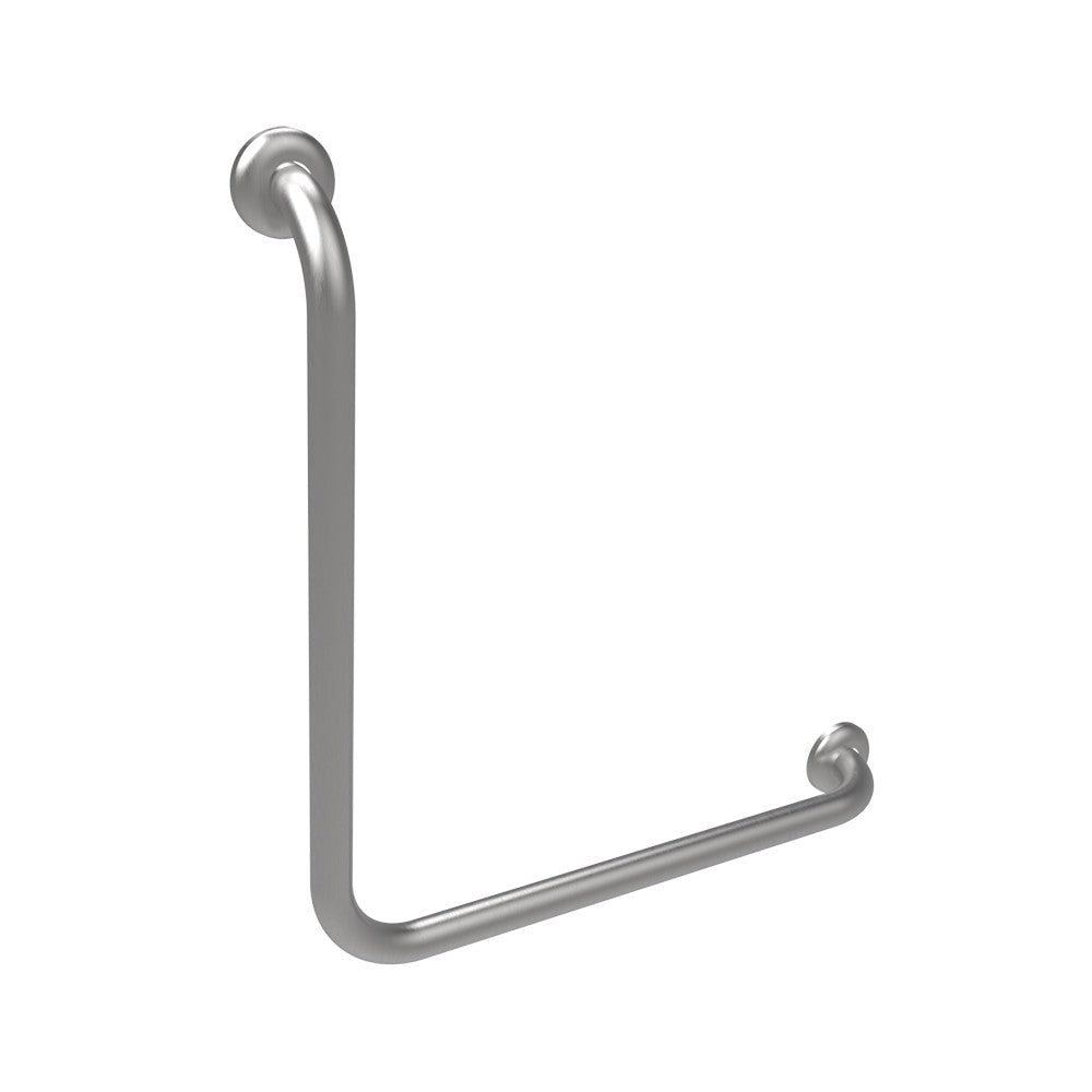 Maniglia verticale 50x50 inox satinatoper bagni terza eta e disabili