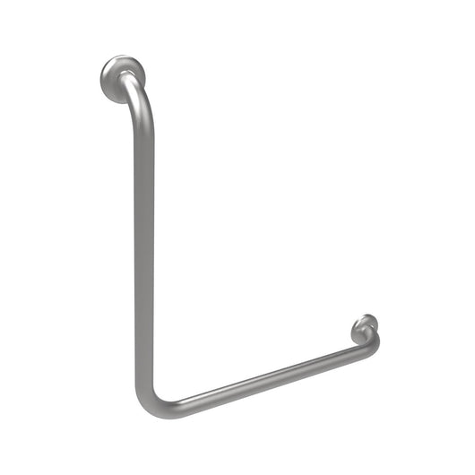 Maniglia verticale 50x50 inox satinatoper bagni terza eta e disabili